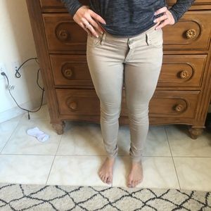 Khaki/ tan jean express pants size 0